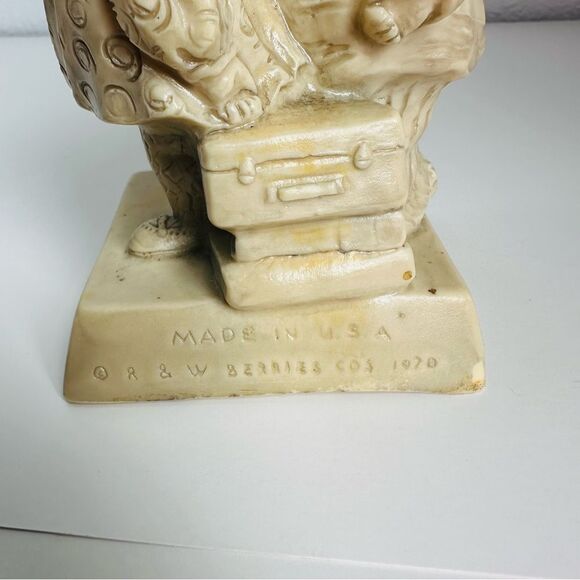 R&W Berries Vintage Girl Boy We Need Each Other 1970 Figurine - Picture 3 of 4